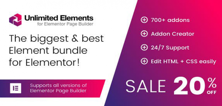 Item cover for download Unlimited Elements for Elementor Page Builder