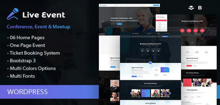 Item cover for download Live Event - Single Conference, Event, Meetup WordPress Theme