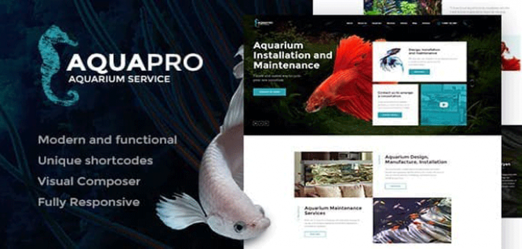 Item cover for download AquaPro | Aquarium Services & Online Store WordPress Theme