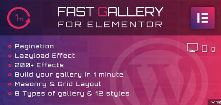 Item cover for download Fast Gallery for Elementor WordPress Plugin