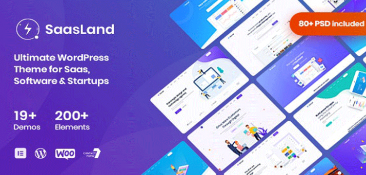 Item cover for download SaasLand - MultiPurpose WordPress Theme for Saas & Startup