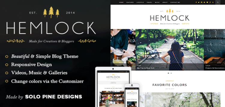 Item cover for download Hemlock - A Responsive WordPress Blog Theme