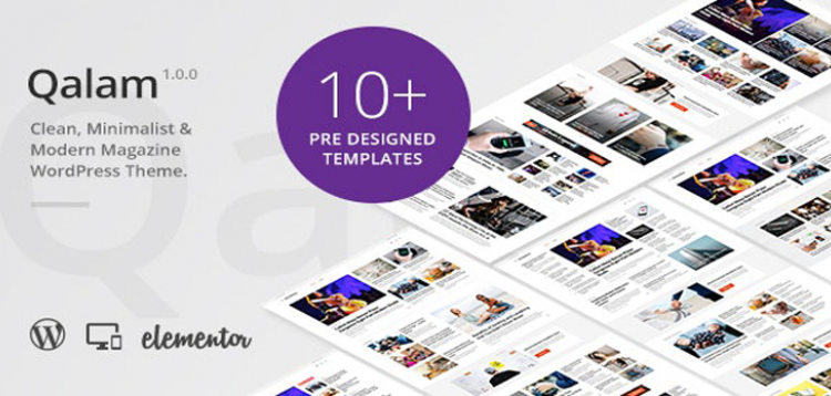 Item cover for download Qalam - NewsPaper and Magazine WordPress Theme