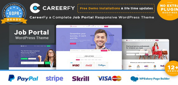 Item cover for download Careerfy - Job Board WordPress Theme