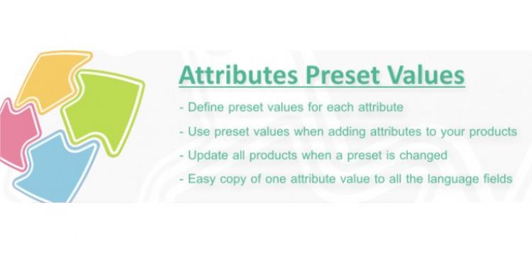 Item cover for download Attributes Preset Values OpenCart