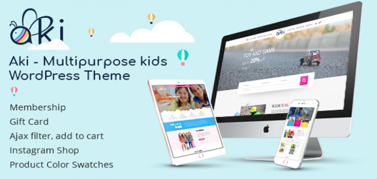 Item cover for download Aki - Multipurpose Kids WordPress Theme