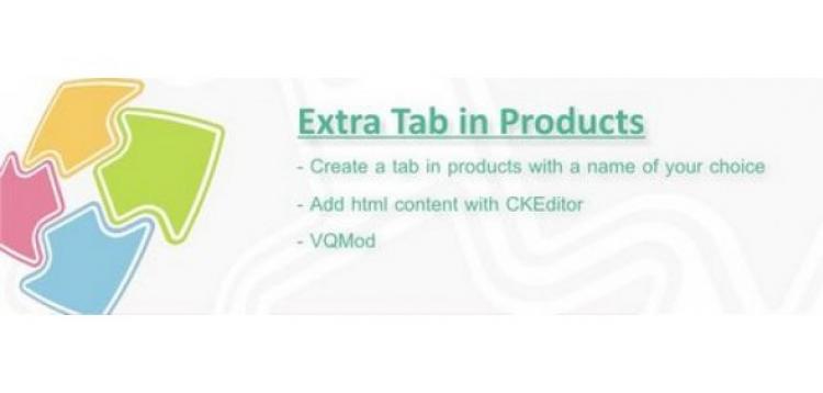 Item cover for download Extra Tab in Products