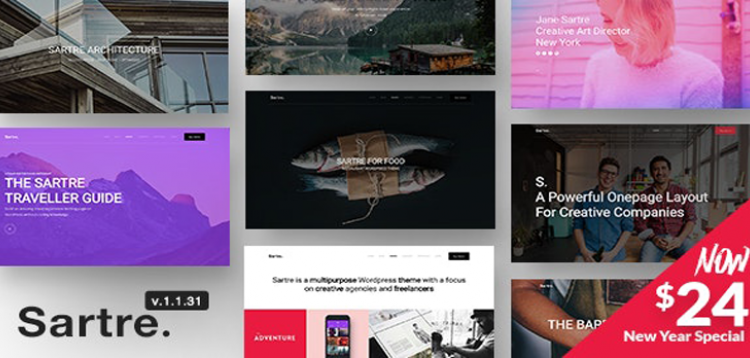 Item cover for download Sartre - Responsive Multipurpose WordPress Theme for Creatives