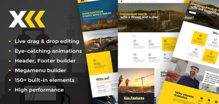Item cover for download Samatex - Industrial WordPress Theme + Woocommerce