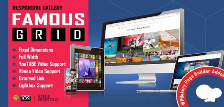 Item cover for download Famous - Responsive Image & Video Grid Gallery for WPBakery Page Builder (formerly Visual Composer)