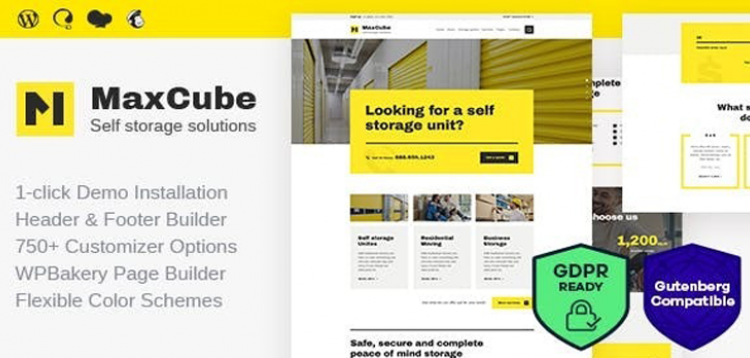 Item cover for download MaxCube | Moving & Self Storage Relocation Business WordPress Theme