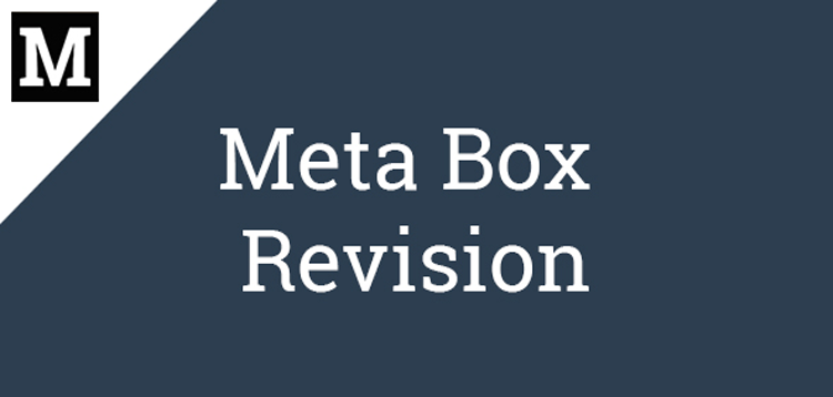 Item cover for download Meta Box Revision