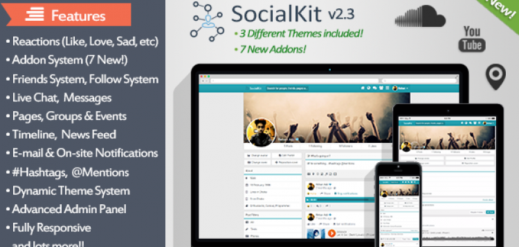 Item cover for download SocialKit - The Ultimate Social Networking Platform