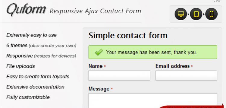 Item cover for download Quform - Responsive Ajax Contact Form