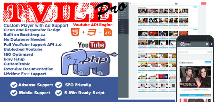 Item cover for download Tube Youtube API Engine Pro