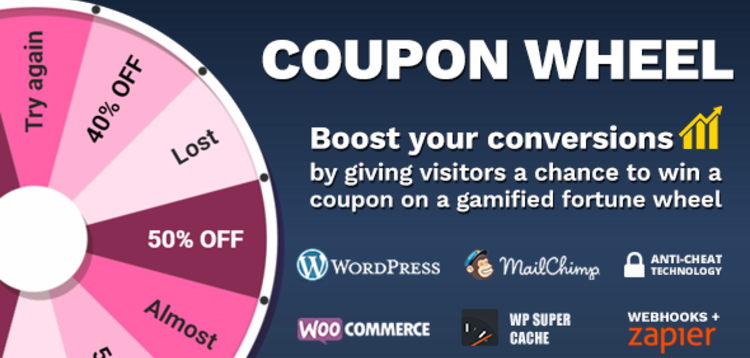 Item cover for download Coupon Wheel For WooCommerce and WordPress