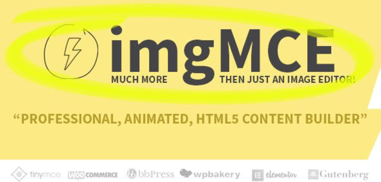 Item cover for download IMGMCE – PROFESSIONAL, ANIMATED IMAGE EDITOR & HTML5 CONTENT BUILDER
