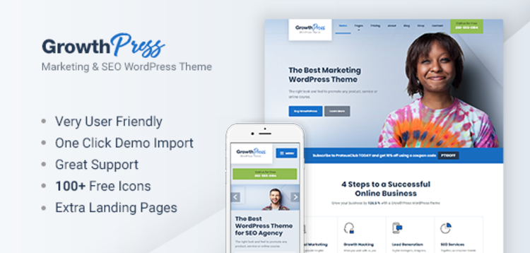 Item cover for download GROWTHPRESS – MARKETING AND SEO WORDPRESS THEME