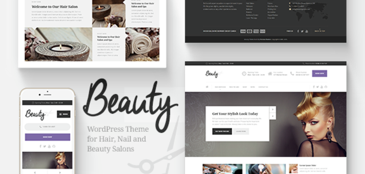 Item cover for download BEAUTY – HAIR SALON, NAIL, SPA, FASHION WP THEME