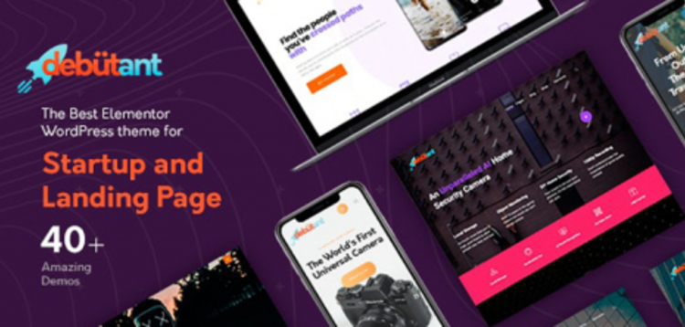 Item cover for download Debutant - Landing Page WP theme