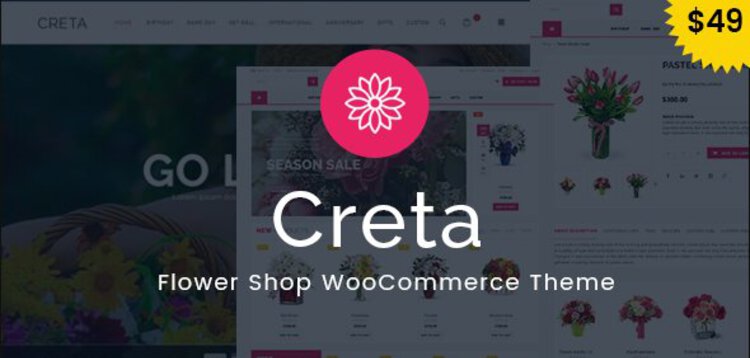 Item cover for download CRETA – FLOWER SHOP WOOCOMMERCE WORDPRESS THEME