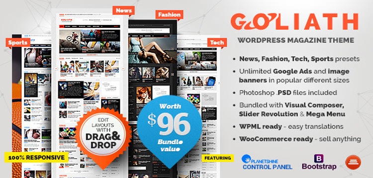 Item cover for download GOLIATH - Ads Optimized News & Reviews Magazine