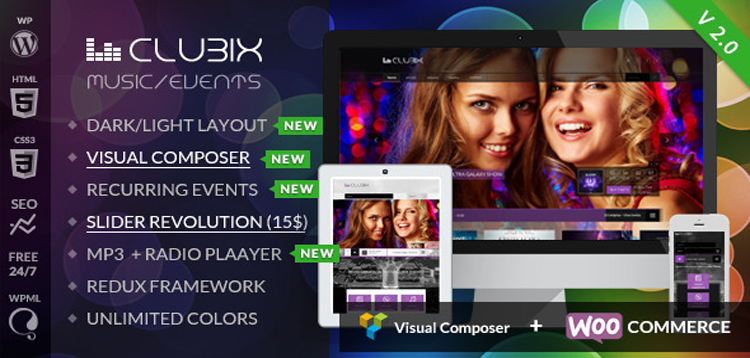 Item cover for download Clubix - Nightlife, Music & Events WordPress Theme