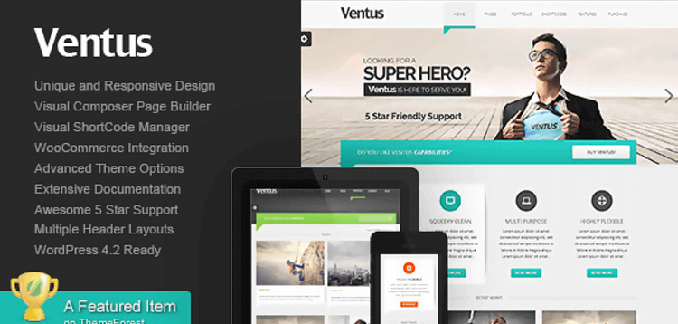 Item cover for download VENTUS – BUSINESS WORDPRESS THEME