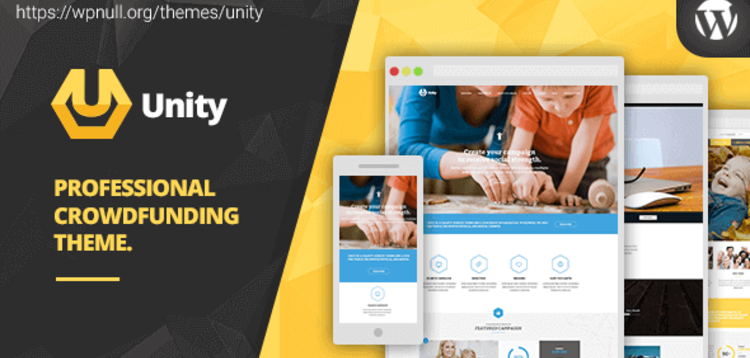 Item cover for download UNITY – WORDPRESS CROWDFUNDING THEME
