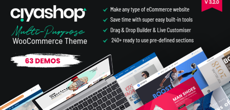 Item cover for download CiyaShop - Responsive Multi-Purpose WooCommerce WordPress Theme