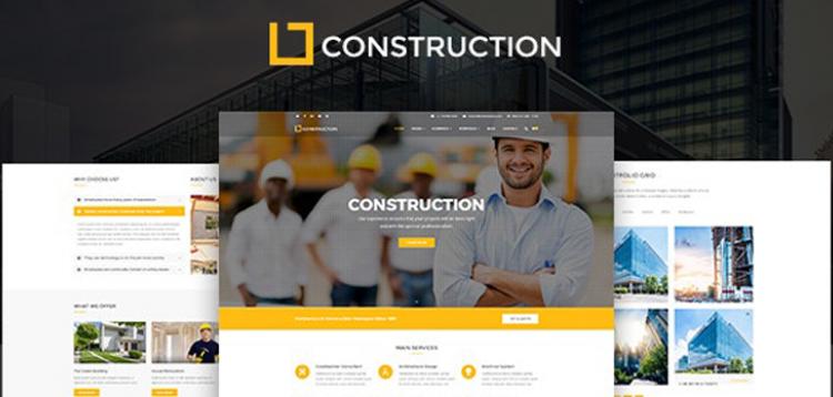 Item cover for download Construction - Business & Building Company WordPress Theme