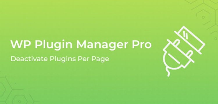Item cover for download WP Plugin Manager Pro - Deactivate plugins per page