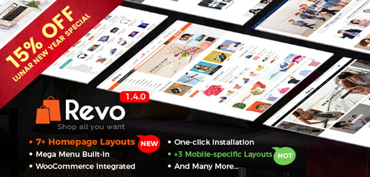 Item cover for download Revo - Multi-purpose WooCommerce WordPress Theme (Mobile Layouts Included)