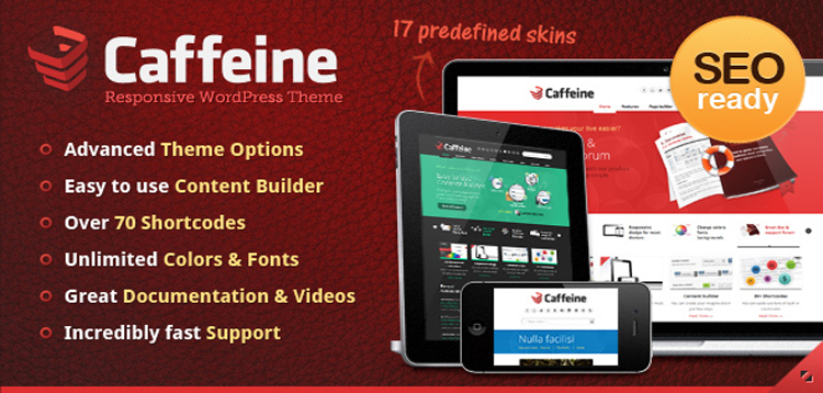 Item cover for download Caffeine Responsive WordPress Theme