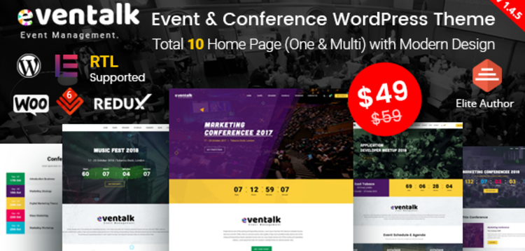 Item cover for download EVENTALK - EVENT CONFERENCE WORDPRESS THEME