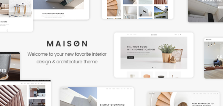 Item cover for download MAISON - A MODERN THEME FOR ARCHITECTS AND INTERIOR DESIGNERS