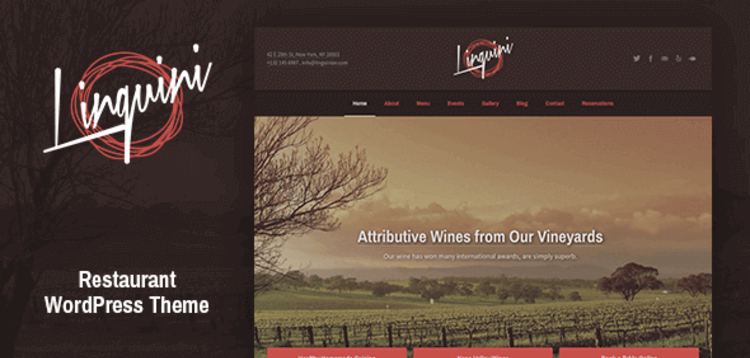 Item cover for download Linguini - Restaurant WordPress Themes