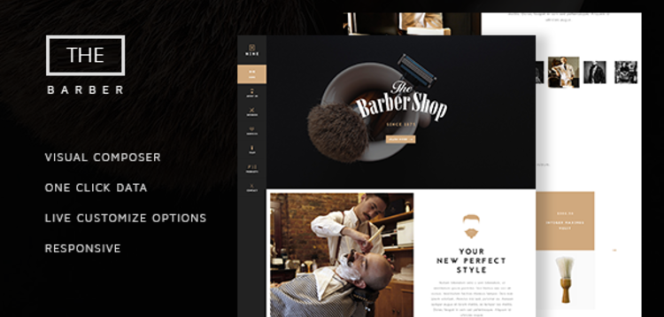 Item cover for download THE BARBER SHOP - ONE PAGE THEME FOR HAIR SALON