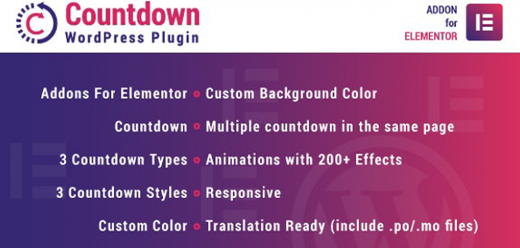 Item cover for download Countdown for Elementor WordPress Plugin