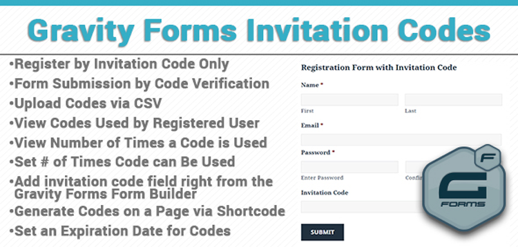 Item cover for download Gravity Forms Invitation Codes
