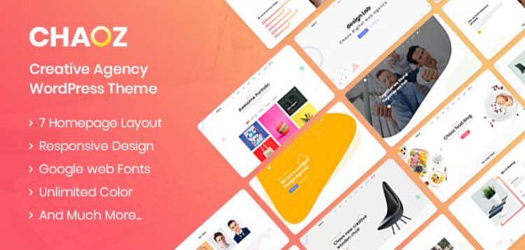 Item cover for download CHAOZ - CREATIVE PORTFOLIO WORDPRESS THEME FOR AGENCY