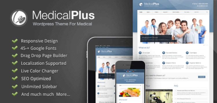 Item cover for download MEDICAL PLUS 1.08 – RESPONSIVE MEDICAL AND HEALTH THEME