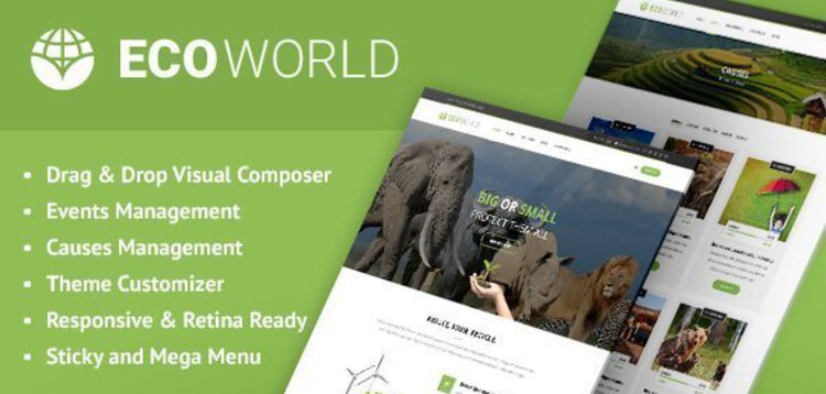 Item cover for download ECO WORLD - NATURE, ECOLOGY & NGO WORDPRESS THEME