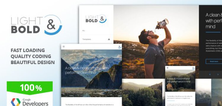 Item cover for download LIGHT & BOLD - SPEED-FOCUSED WORDPRESS THEME