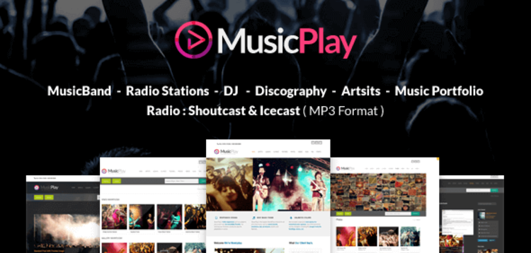 Item cover for download MUSICPLAY – MUSIC & DJ RESPONSIVE WORDPRESS THEME