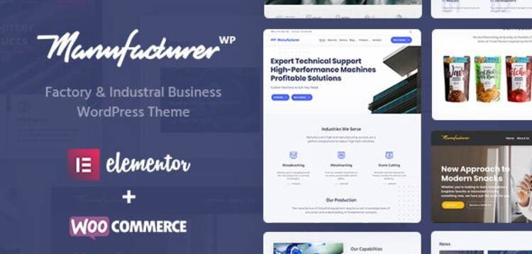 Item cover for download MANUFACTURER - FACTORY AND INDUSTRIAL WORDPRESS THEME