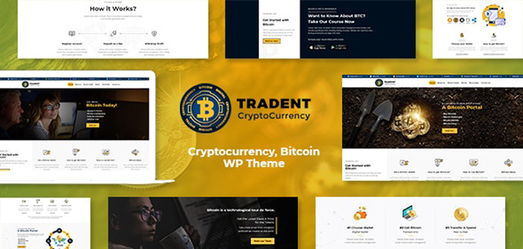 Item cover for download Tradent - Cryptocurrency, Bitcoin WordPress Theme