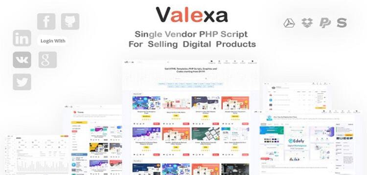 Item cover for download Valexa PHP Script For Selling Digital Products And Digital Downloads
