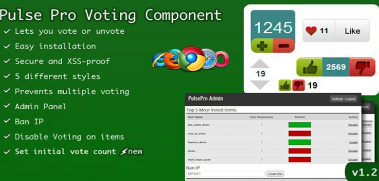 Item cover for download PulsePro Vote Component with Unvote Choice