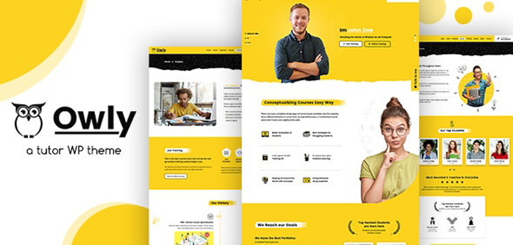 Item cover for download Owly - Tutoring & eLearning WP Theme